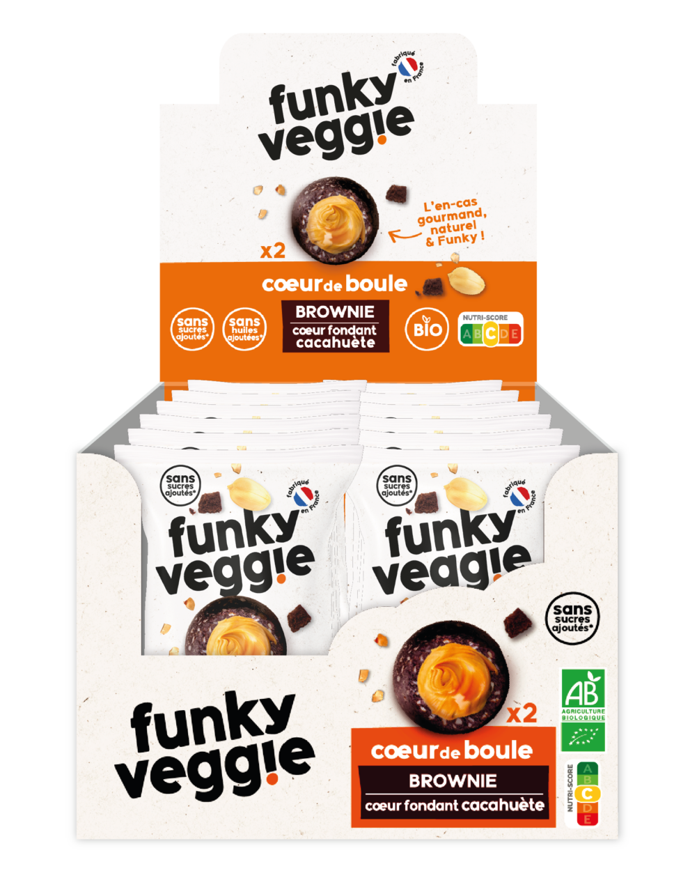 Funky Veggie - Produit - BROWNIE CACAHUÈTE LOVER